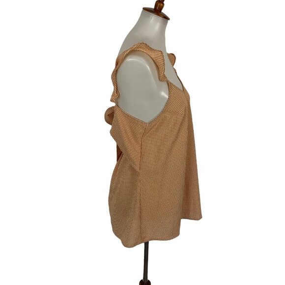 Anthropologie Doe And Rae Top Small Yellow Blouse Boho Chic Romantic Summer - Picture 2 of 5